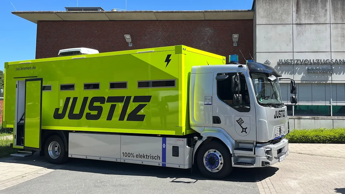 E-Gefangenentransporter in Bremen: Verbrecher fahren jetzt elektrisch