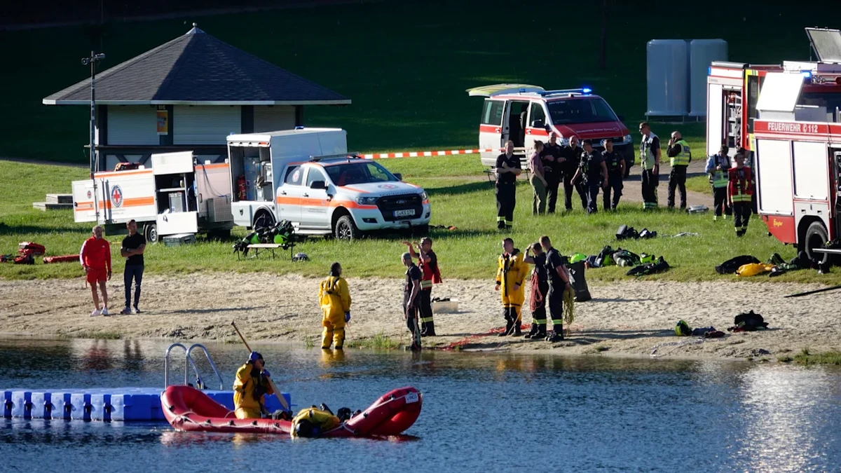 Mann ertrinkt im Stausee in Chemnitz