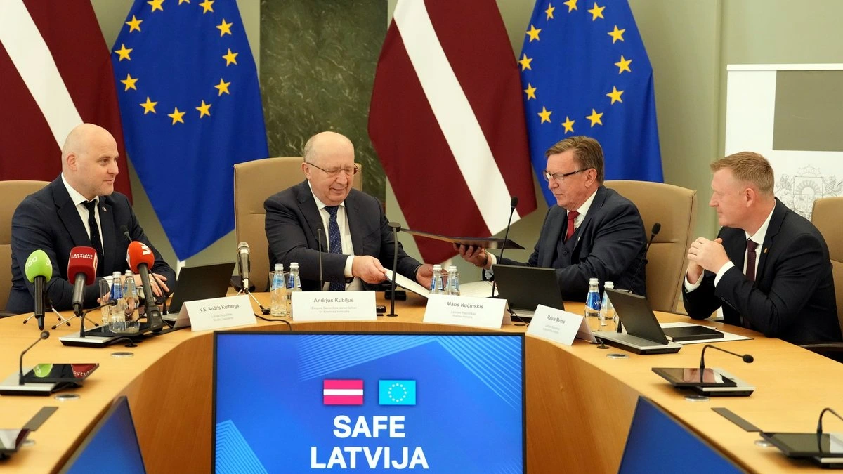 Подписан договор о займе 3,5 млрд евро на укрепление безопасности Латвии