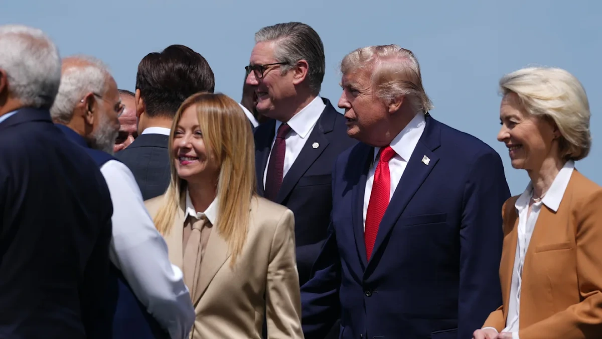 Trump und Meloni streiten über Gipfel-Selfie: „Sie hat mich angefleht“