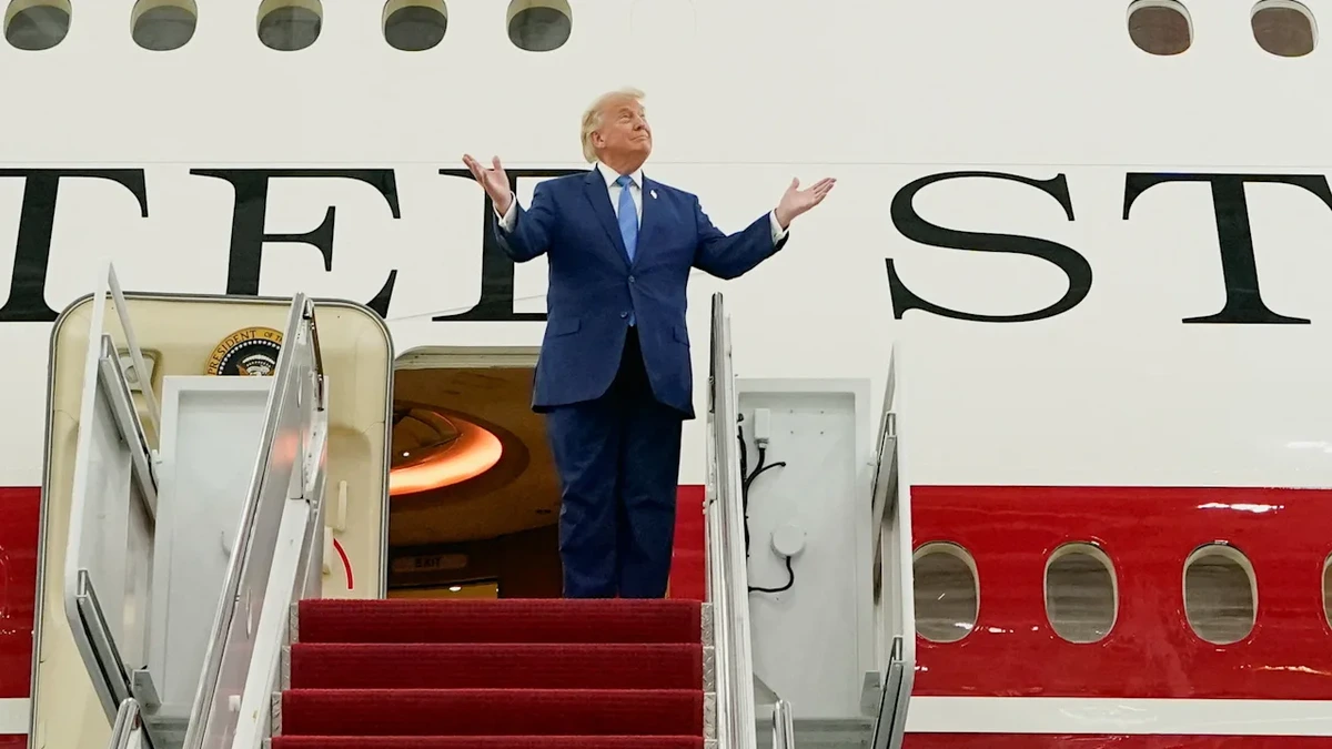 Hier protzt Donald Trump mit seiner neuen Luxus-Air-Force-One