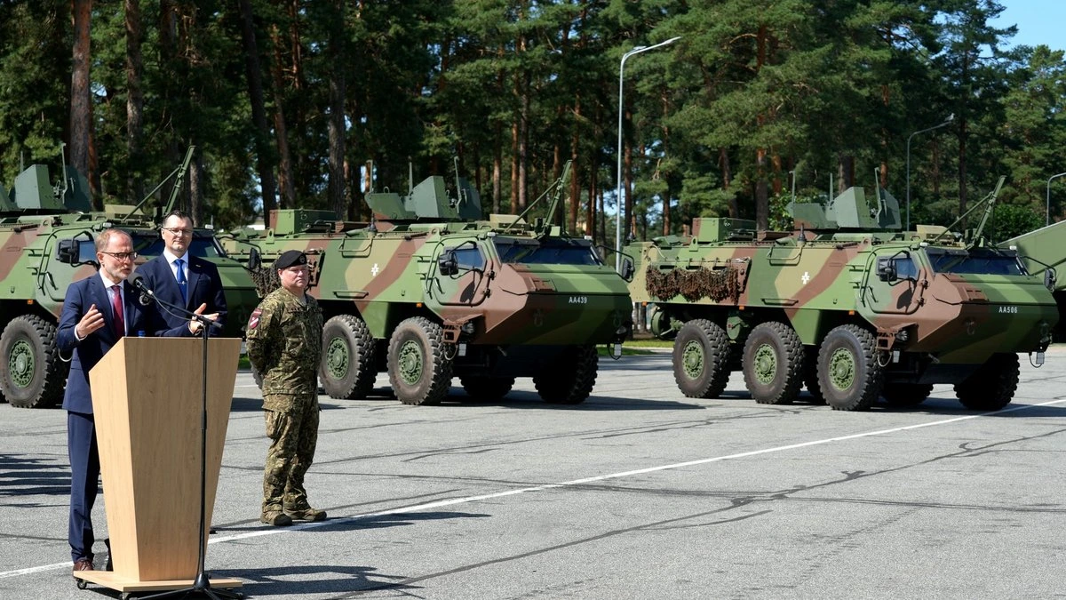 На завод Patria Latvia в Валмиере доставлена первая боевая машина пехоты Hunter