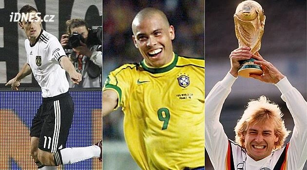 Nejúspěšnější střelci v historii fotbalových šampionátů. Jak vypadají dnes?