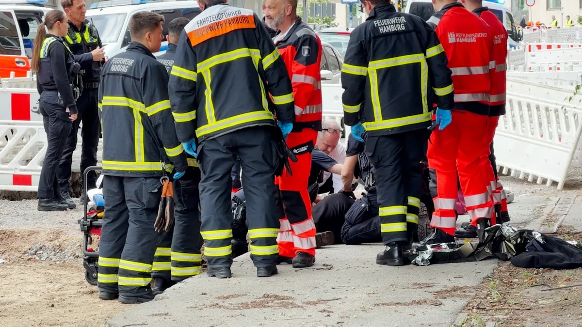 Mann in Hamburg in Lebensgefahr: Messer-Attacke nahe Ironman-Strecke