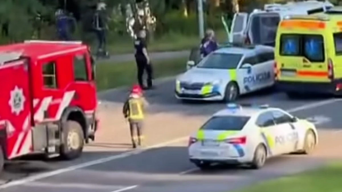 ФОТО, ВИДЕО. ЧП на заправке, погоня и две аварии в Межциемсе: как полиция преследовала агрессивного водителя