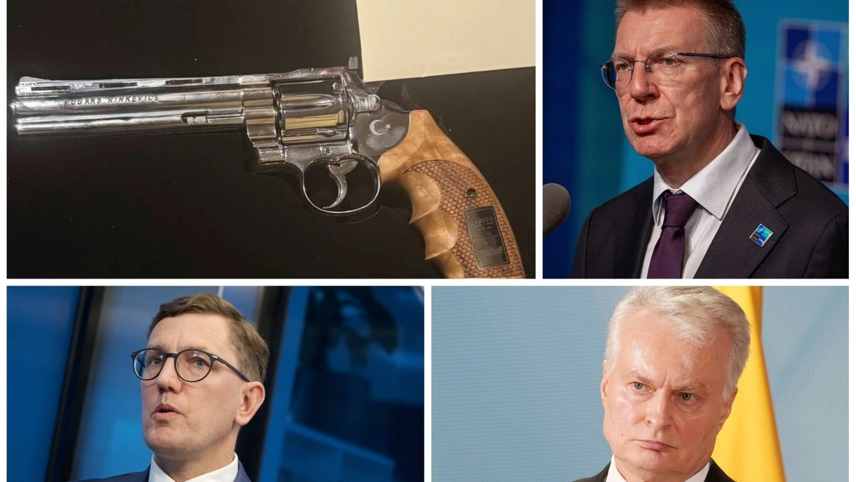 Эрдоган подарил лидерам стран Балтии (и не только) по револьверу. Не все смогли привезти их с саммита НАТО домой
