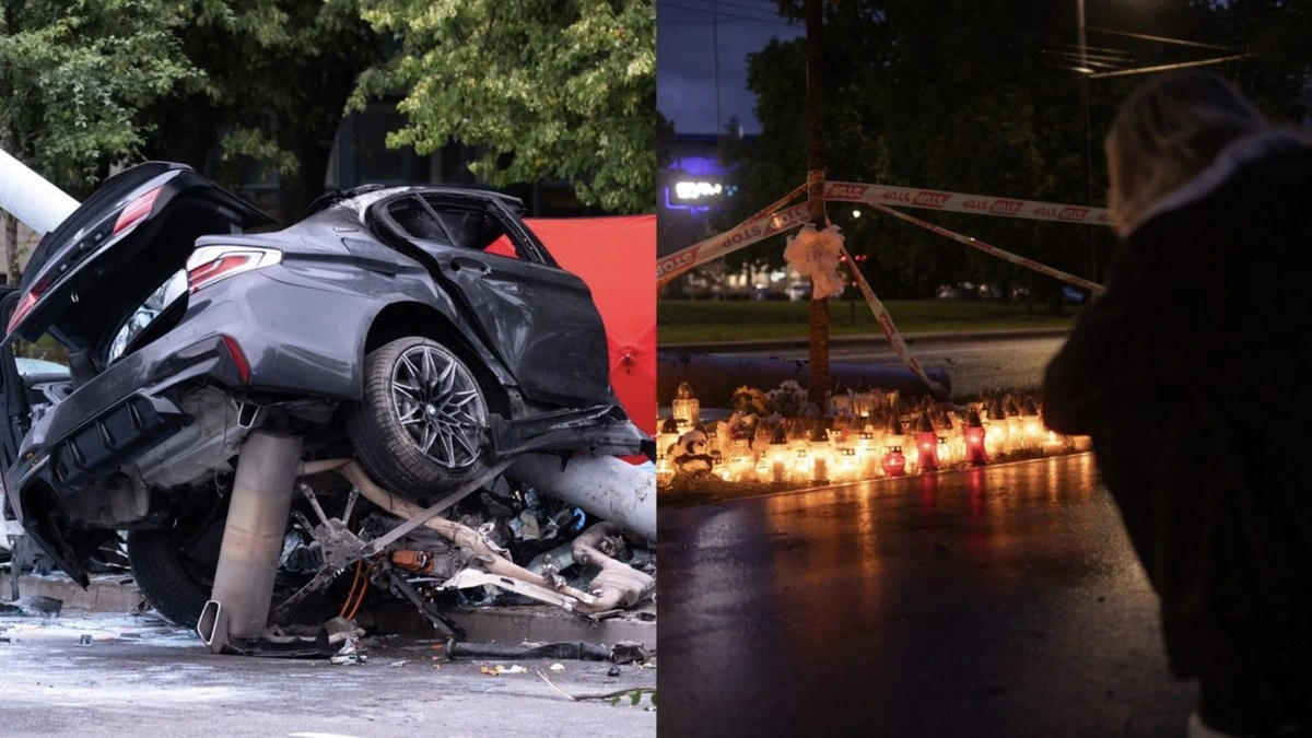 ФОТО. Виновница аварии BMW в Вильнюсе была трудным подростком из сложной семьи. В ДТП погибли два молодых человека