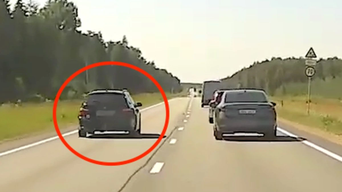ВИДЕО. Лихач на BMW ехал по Елгавскому шоссе на скорости 170 км/ч