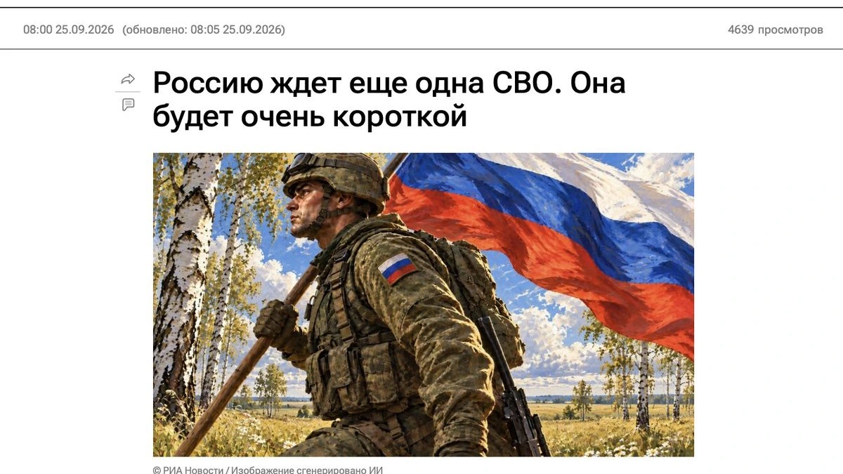 РИА Новости пообещало "еще одну короткую СВО" - в Литве, а потом передумало