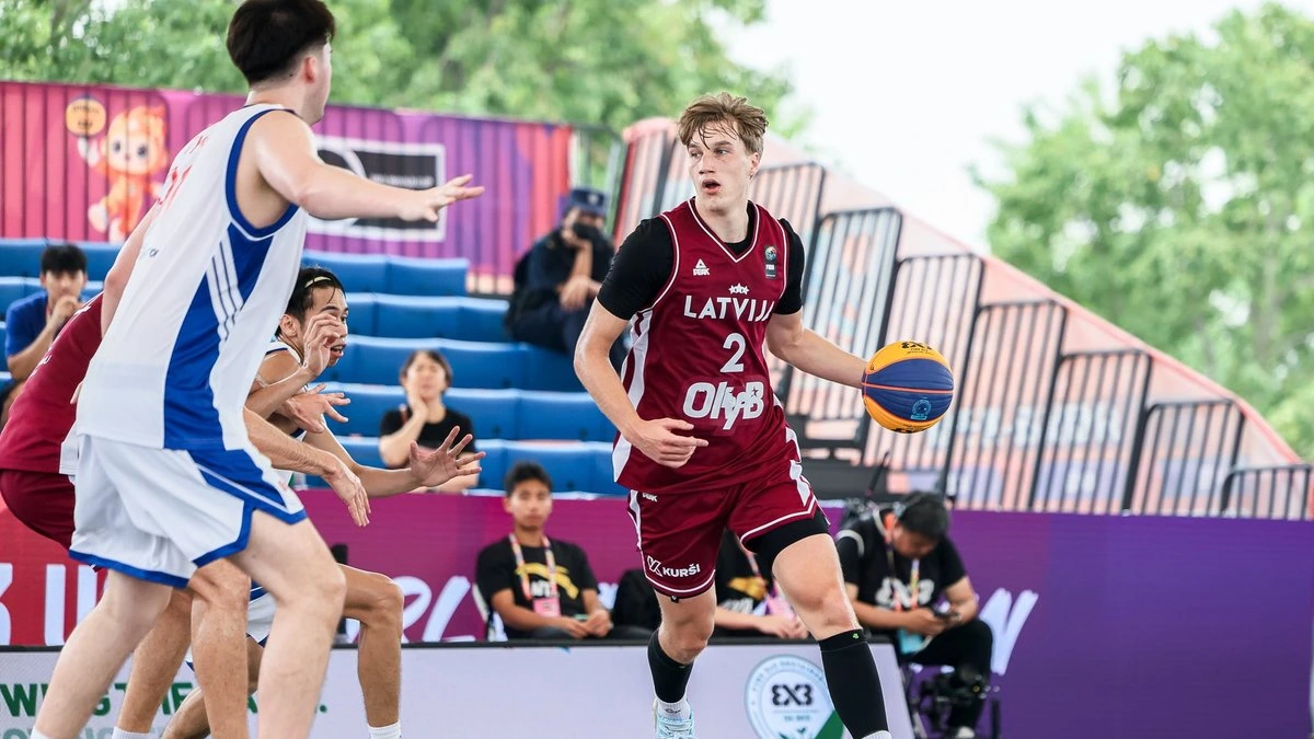 Латвийские баскетболисты 3x3 завоевали серебряные медали на Кубке мира U-23