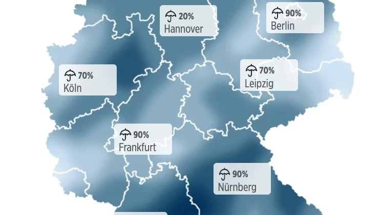 Dauerregen in Deutschland: Wo es besonders nass wird