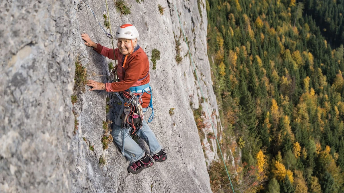 Ich bin 94! Aber ich will immer hoch hinaus: Maria Kittl klettert auch im Alter auf steilste Berge