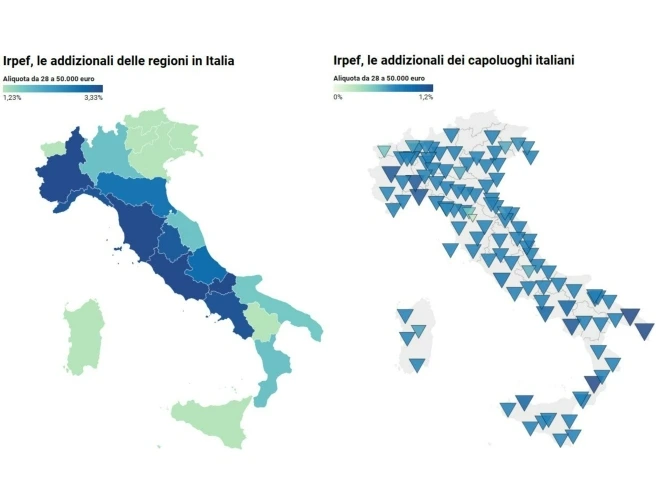 Irpef, quanto cambia in base alle residenza? Le classifiche delle addizionali, da Roma a Milano